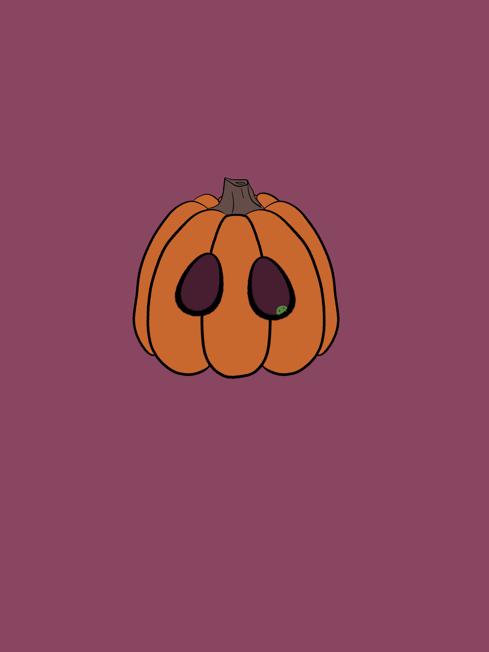 pumpkin with bug friends